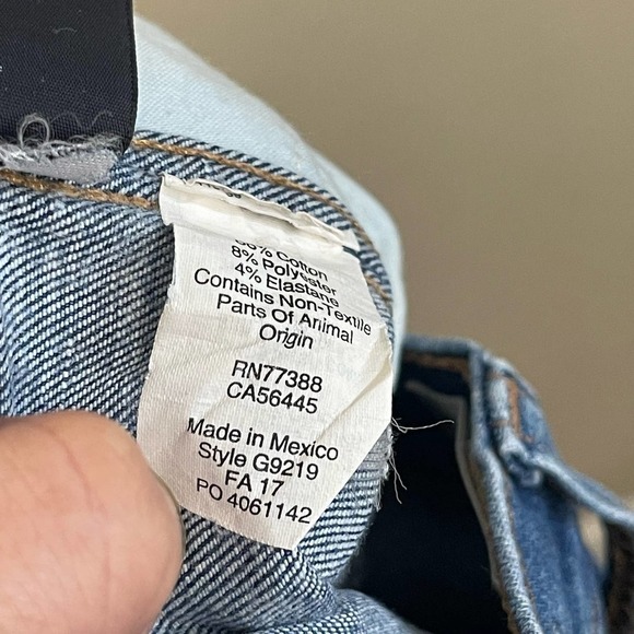 Madewell 10" High-Rise Button Fly Skinny Denim Jeans Chewed-Hem Edition 26 - Picture 10 of 13